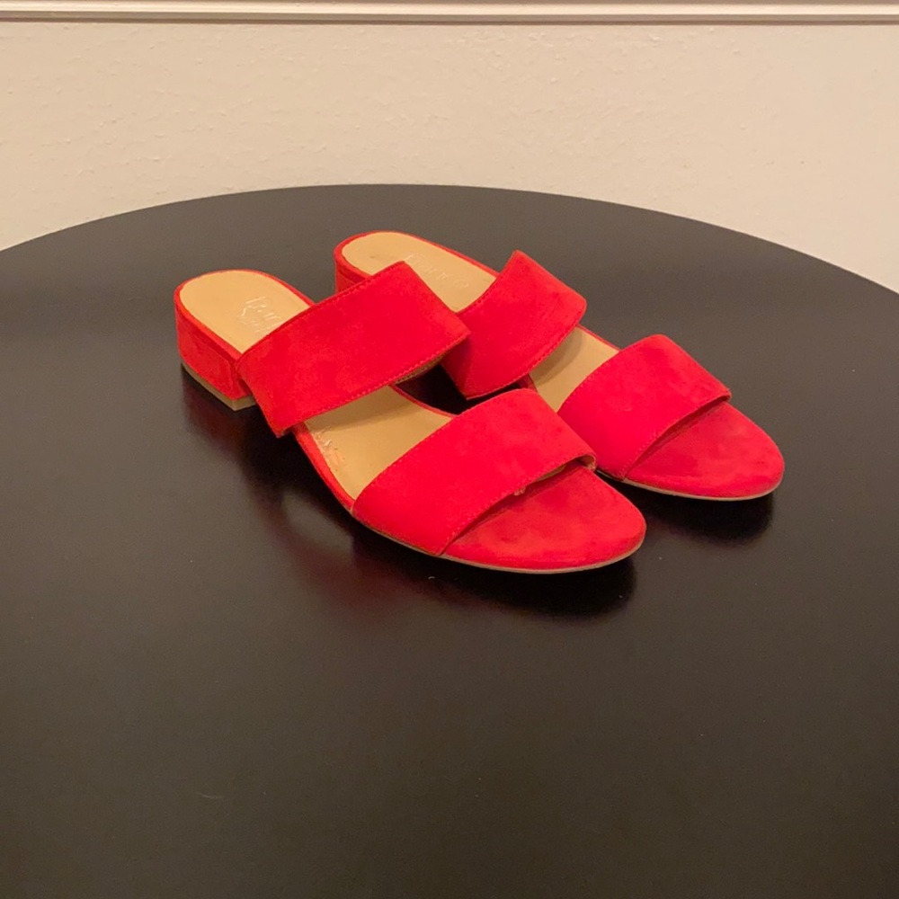 Red low heels
